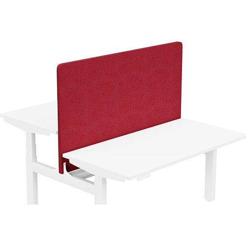 Acoustic Screen For Leap Height Adjustable Bench W1400xH850mm - Camira LUCIA Fabric - Colour Code: YB106-Calypso Acoustic Screen For Leap Height Adjustable Bench W1400xH850mm - Camira LUCIA Fabric - Colour Code: YB106-Calypso