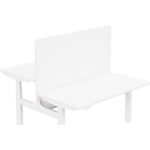 Acoustic Screen For Leap Height Adjustable Bench W1400xH850mm - Camira LUCIA Fabric - Colour Code: YB165-Adobo Acoustic Screen For Leap Height Adjustable Bench W1400xH850mm - Camira LUCIA Fabric - Colour Code: YB165-Adobo
