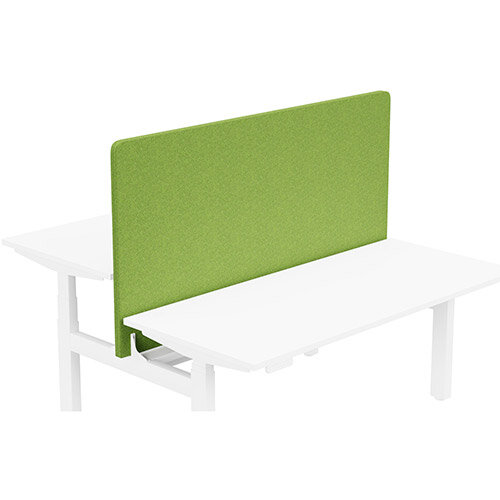 Acoustic Screen For Leap Height Adjustable Bench W1600xH850mm - Camira BLAZER LITE Fabric - Colour Code: LTH55-Happy Acoustic Screen For Leap Height Adjustable Bench W1600xH850mm - Camira BLAZER LITE Fabric - Colour Code: LTH55-Happy