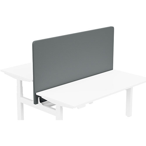 Acoustic Screen For Leap Height Adjustable Bench W1600xH850mm - Camira LUCIA Fabric - Colour Code: YB019-Paseo Acoustic Screen For Leap Height Adjustable Bench W1600xH850mm - Camira LUCIA Fabric - Colour Code: YB019-Paseo