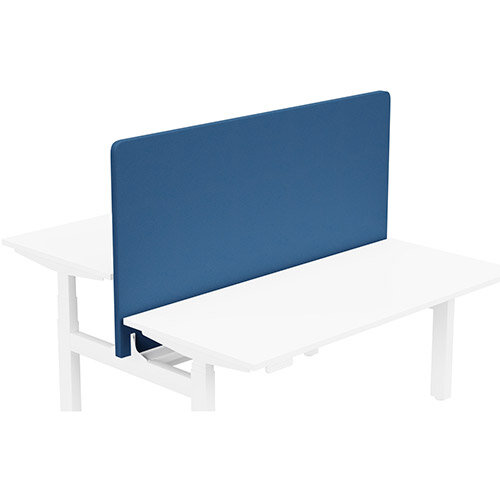 Acoustic Screen For Leap Height Adjustable Bench W1600xH850mm - Camira LUCIA Fabric - Colour Code: YB089-Scuba Acoustic Screen For Leap Height Adjustable Bench W1600xH850mm - Camira LUCIA Fabric - Colour Code: YB089-Scuba