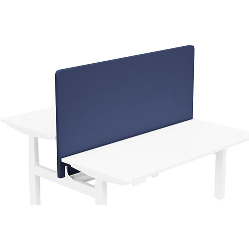 Acoustic Screen For Leap Height Adjustable Bench W1600xH850mm - Camira LUCIA Fabric - Colour Code: YB100-Ocean Acoustic Screen For Leap Height Adjustable Bench W1600xH850mm - Camira LUCIA Fabric - Colour Code: YB100-Ocean