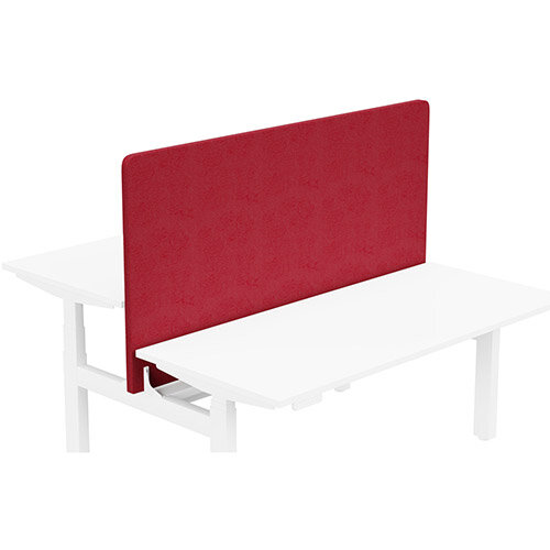 Acoustic Screen For Leap Height Adjustable Bench W1600xH850mm - Camira LUCIA Fabric - Colour Code: YB106-Calypso Acoustic Screen For Leap Height Adjustable Bench W1600xH850mm - Camira LUCIA Fabric - Colour Code: YB106-Calypso