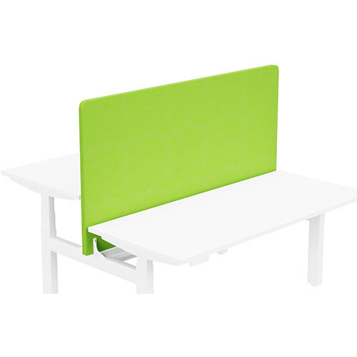 Acoustic Screen For Leap Height Adjustable Bench W1600xH850mm - Camira LUCIA Fabric - Colour Code: YB156-Madura Acoustic Screen For Leap Height Adjustable Bench W1600xH850mm - Camira LUCIA Fabric - Colour Code: YB156-Madura