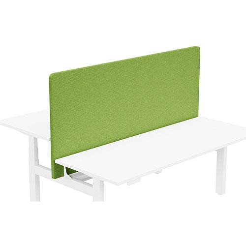 Acoustic Screen For Leap Height Adjustable Bench W1800xH850mm - Camira BLAZER LITE Fabric - Colour Code: LTH55-Happy Acoustic Screen For Leap Height Adjustable Bench W1800xH850mm - Camira BLAZER LITE Fabric - Colour Code: LTH55-Happy