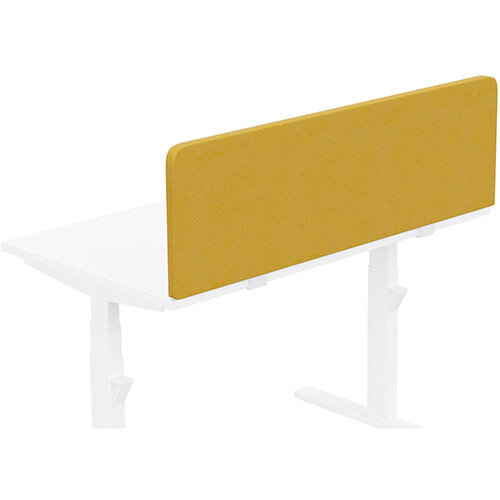 Acoustic Screen For Leap &Zoom Height Adjustable Desks W1200xH380mm - Camira LUCIA Fabric - Colour Code: YB088-Solano Acoustic Screen For Leap &Zoom Height Adjustable Desks W1200xH380mm - Camira LUCIA Fabric - Colour Code: YB088-Solano
