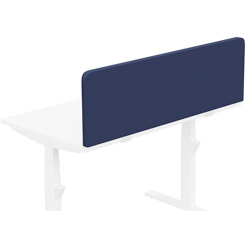 Acoustic Screen For Leap &Zoom Height Adjustable Desks W1200xH380mm - Camira LUCIA Fabric - Colour Code: YB100-Ocean Acoustic Screen For Leap &Zoom Height Adjustable Desks W1200xH380mm - Camira LUCIA Fabric - Colour Code: YB100-Ocean