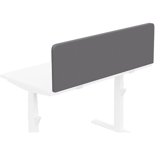 Acoustic Screen For Leap &Zoom Height Adjustable Desks W1200xH380mm - Camira LUCIA Fabric - Colour Code: YB108-Blizzard Acoustic Screen For Leap &Zoom Height Adjustable Desks W1200xH380mm - Camira LUCIA Fabric - Colour Code: YB108-Blizzard