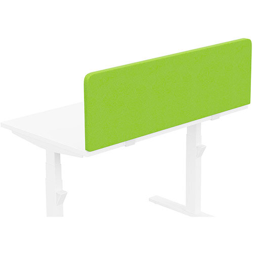 Acoustic Screen For Leap & Zoom Height Adjustable Desks W1200xH380mm - Camira LUCIA Fabric - Colour Code: YB156-Madura