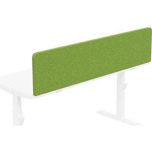 Acoustic Screen For Leap &Zoom Height Adjustable Desks W1600xH380mm - Camira BLAZER LITE Fabric - Colour Code: LTH55-Happy Acoustic Screen For Leap &Zoom Height Adjustable Desks W1600xH380mm - Camira BLAZER LITE Fabric - Colour Code: LTH55-Happy