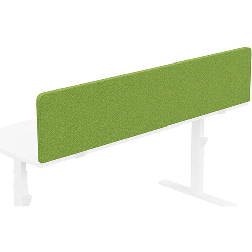 Acoustic Screen For Leap &Zoom Height Adjustable Desks W1800xH380mm - Camira BLAZER LITE Fabric - Colour Code: LTH55-Happy Acoustic Screen For Leap &Zoom Height Adjustable Desks W1800xH380mm - Camira BLAZER LITE Fabric - Colour Code: LTH55-Happy