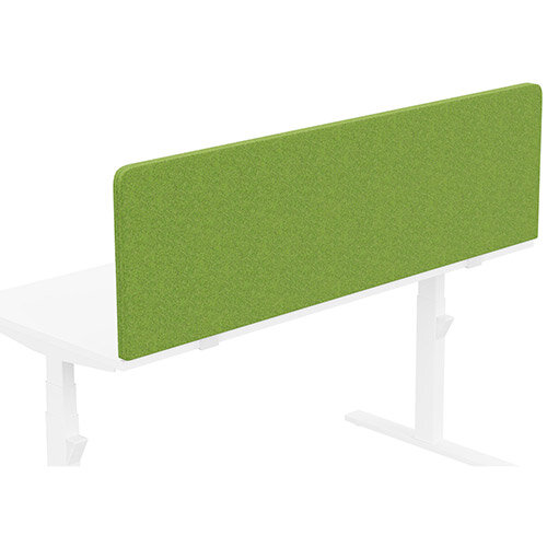 Acoustic Screen For Leap &Zoom Height Adjustable Desks W1600xH480mm - Camira BLAZER LITE Fabric - Colour Code: LTH55-Happy Acoustic Screen For Leap &Zoom Height Adjustable Desks W1600xH480mm - Camira BLAZER LITE Fabric - Colour Code: LTH55-Happy