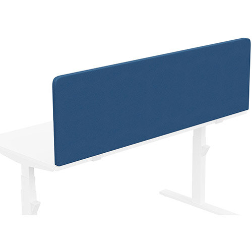 Acoustic Screen For Leap &Zoom Height Adjustable Desks W1600xH480mm - Camira LUCIA Fabric - Colour Code: YB089-Scuba Acoustic Screen For Leap &Zoom Height Adjustable Desks W1600xH480mm - Camira LUCIA Fabric - Colour Code: YB089-Scuba