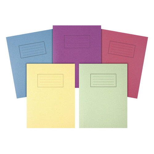 Silvine Exercise Books 9 x 7in / 229 x 178mm Assorted Pack of 10 EX115-S Silvine Exercise Books 9 x 7in / 229 x 178mm Assorted Pack of 10 EX115-S