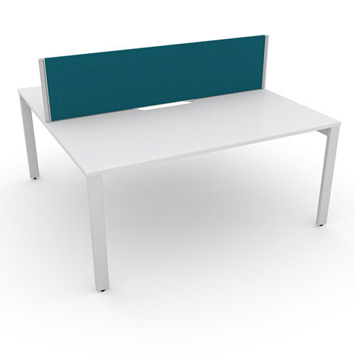 Switch 2 Person Bench Desk With Privacy Screen W 1400mm x D 2x700mm Switch 2 Person Bench Desk With Privacy Screen W 1400mm x D 2x700mm