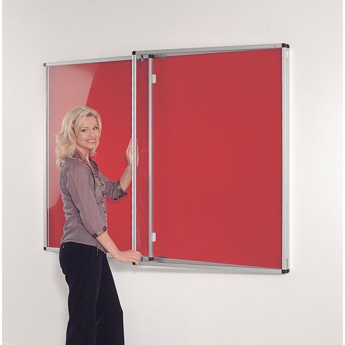 Board Notice Fire Resist Alum Framelock W1800Xh1200 Burgundy