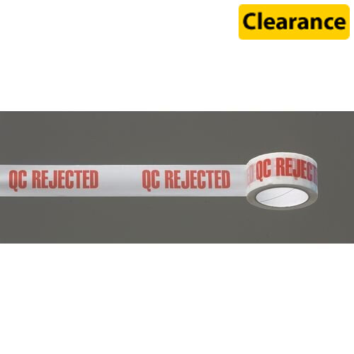 Polypropylene message tape - Q.C. Rejected, 36 rolls