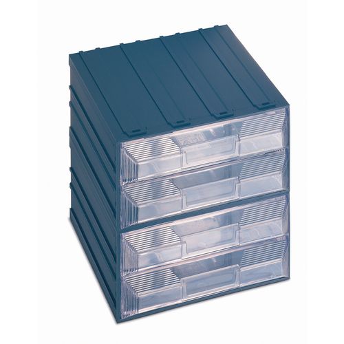 Drawer Unit Interlocking 4 Drawers 198x200x43mm - Hunt Office Ireland