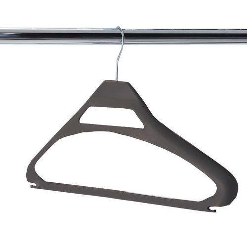 Coat Hangers Conventional Black Plastic Pack of 20