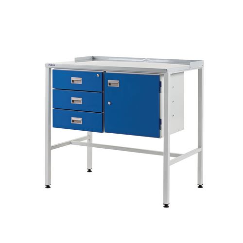 Flat Teamleader Workstation With Triple Drawer &Cupboard 920.1000.600 Flat Teamleader Workstation With Triple Drawer &Cupboard 920.1000.600