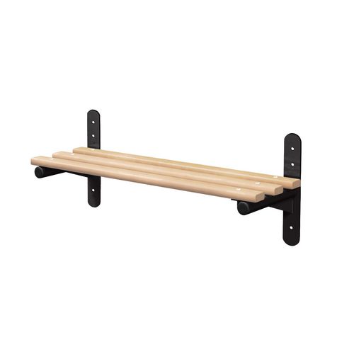 Probe Wall Mounted Bench Type F With Black Frame & Ash Slats L1000xD350mm 7 Year Warranty