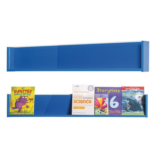 Shelf Style Wall Mounted Display  Pack Of 3  Blue