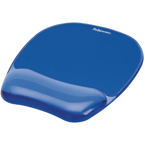 Crystal Gel Mouse Pad/Wrist Rest Blue