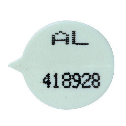 White Numbered Round Seals Pack Of 500