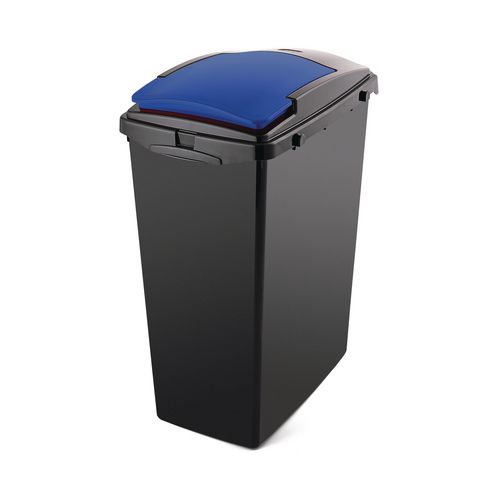 40L Recycling Bin with Blue Lift up Lid