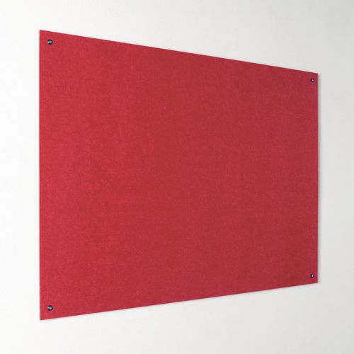 Eco-Colour Frameless Resist-A-Flame Board 600x900mm Red