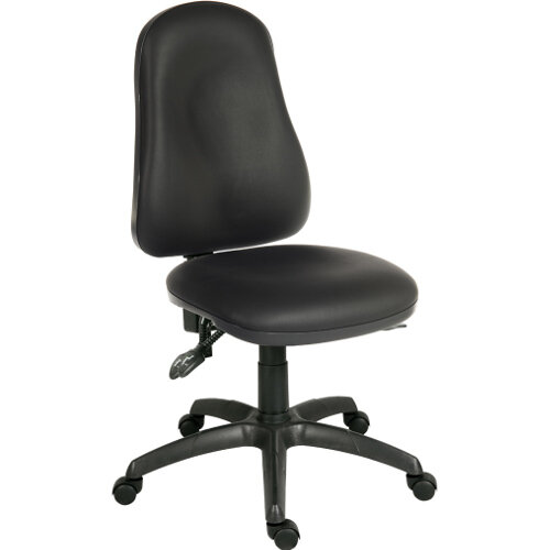 Ergo Comfort Ergonomic Posture Office Chair With 4 Lever Aysnchronous Mechanism In Pu Black Fabric