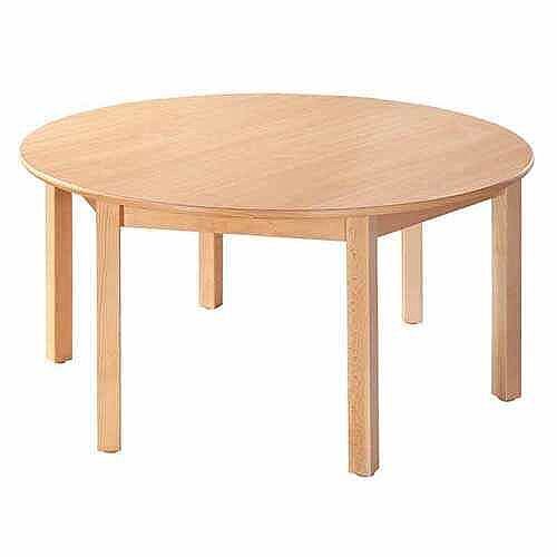 Round Pre-School Table Beech Natural 120 Diameter 530mm High TC95300