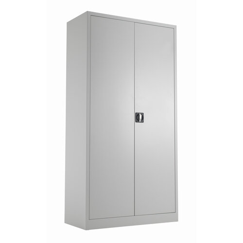 Steel Double Door Cupboard 1790 mm H x 920 mm W x 420 mm D in Grey