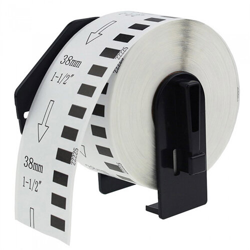 Rouleau Étiquettes Compatibles DK22225 DK-22225 38mm X 30,48m Pour Brother P-Touch QL - Papier Continu Haute Qualité