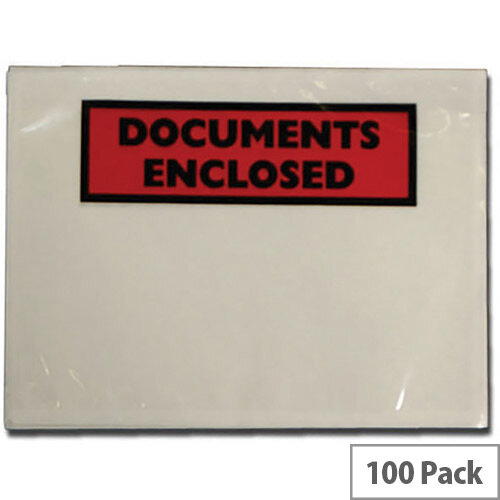 Tenza Self Adhesive Documents Enclosed Wallets A7 Pack of 100 A72/100 PLE-DOC-A7-100