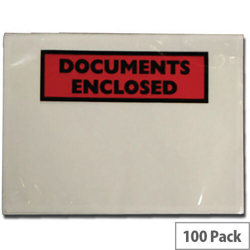 Tenza Documents Enclosed Wallet DL Pack of 100 DL2/100 PLE-DOC-DL-100