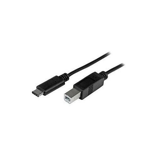 StarTech 1m 3ft USB-C to USB-B Cable M/M USB 2.0 USB Type C to B Cable Connect to USB C laptops Apple MacBook Chromebook Pixel USB2CB1M