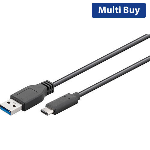 Microconnect USB 3.2 Gen 1 USB-C to USB-A Cable - 2m, Fast Data Transfer