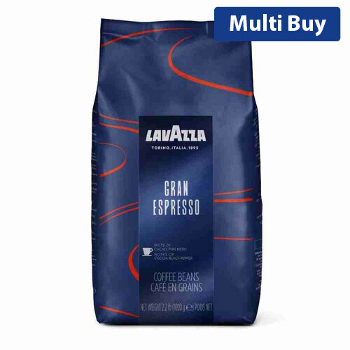 Lavazza Gran Espresso Coffee Beans - 1kg Bag, Bold and Intense Coffee