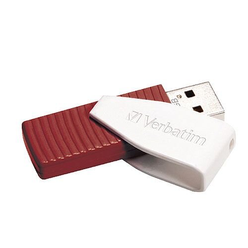 Verbatim Store'n'Go Swivel USB 2.0 Memory Stick 16GB Red 113630 Verbatim Store'n'Go Swivel USB 2.0 Memory Stick 16GB Red 113630