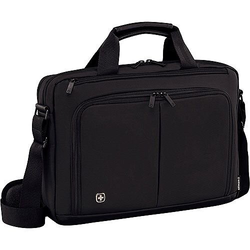 Wenger Source 16in Laptop Briefcase with Tablet Pocket - Black 601066 Wenger Source 16in Laptop Briefcase with Tablet Pocket - Black 601066