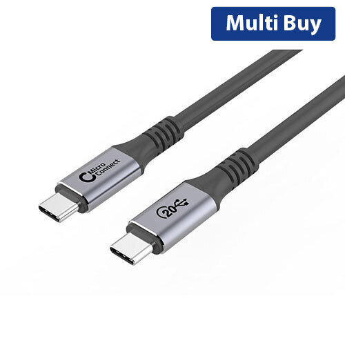 Microconnect USB 3.2 Gen 2 USB-C Cable - 5m, High-Speed Data Transfer, Black