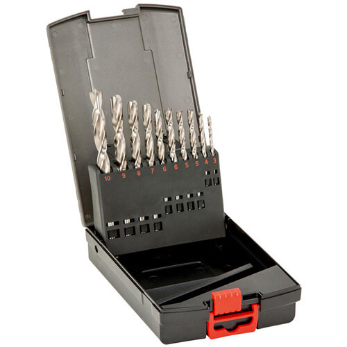 Wurth Precision Twist Wood Drill Bit Assortment HSCo - DRL-TWST-WO-SORT-HSCO-P-(D3-10)-10PCS Ref. 0650810001 Wurth Precision Twist Wood Drill Bit Assortment HSCo - DRL-TWST-WO-SORT-HSCO-P-(D3-10)-10PCS Ref. 0650810001