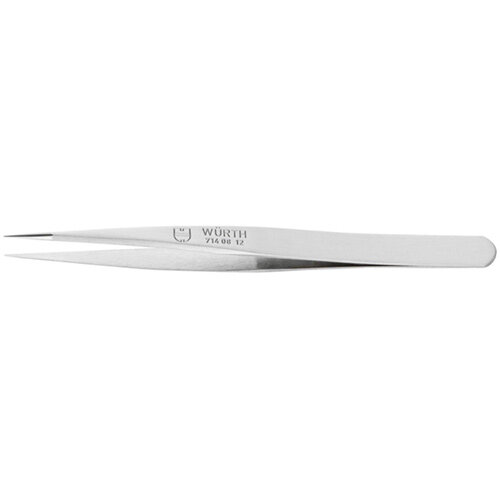 Wurth Precision Gripping tweezers, Straight, narrow - PULTWZR-PrecisionGRIP-SR-120MM Ref. 071408 12 Wurth Precision Gripping tweezers, Straight, narrow - PULTWZR-PrecisionGRIP-SR-120MM Ref. 071408 12