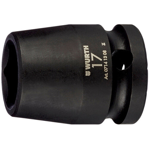 Wurth 1/2 inch Impact Socket Wrench Insert - IMPSKTWRNCH-1/2IN-HEX-SHORT-WS18 Ref. 071413 081 Wurth 1/2 inch Impact Socket Wrench Insert - IMPSKTWRNCH-1/2IN-HEX-SHORT-WS18 Ref. 071413 081