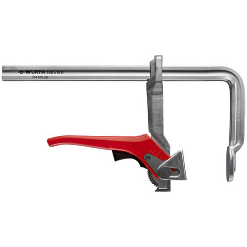 Wurth Solid Steel Quickaction Lever Clamp QCKCLMPLEVERGL400