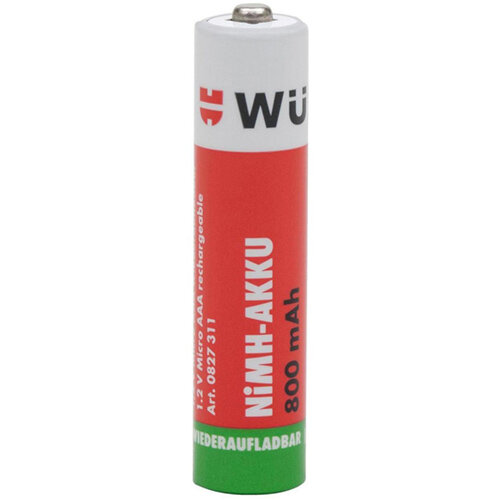 Wurth Pre-charged NiMH Battery - BTRY-NIMH-MICRO-AAA-PRECHAR-1,2V-800MAH Ref. 0827311 PACK OF 4 Wurth Pre-charged NiMH Battery - BTRY-NIMH-MICRO-AAA-PRECHAR-1,2V-800MAH Ref. 0827311 PACK OF 4