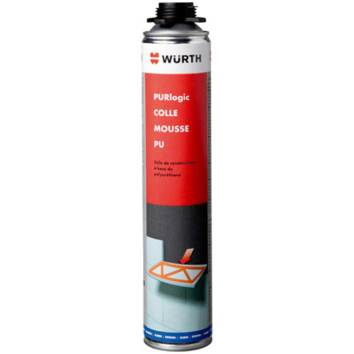 Wurth PURLOGIC PU Foam Adhesive - ADH-INSUSHT-1C-FOAM-PU-ORANGE-800ML Ref. 0892152125 Wurth PURLOGIC PU Foam Adhesive - ADH-INSUSHT-1C-FOAM-PU-ORANGE-800ML Ref. 0892152125