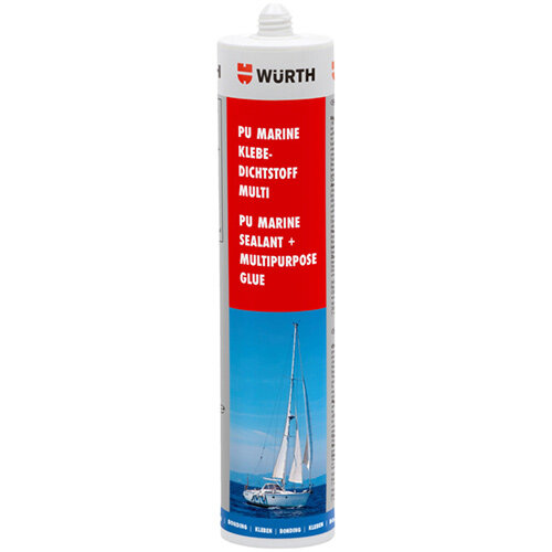 Wurth PU Marine Adhesive Sealant Multi - STRUCADH-(MARINE-MULTI-BS)-BLACK-310ML Ref. 08932913 PACK OF 12 Wurth PU Marine Adhesive Sealant Multi - STRUCADH-(MARINE-MULTI-BS)-BLACK-310ML Ref. 08932913 PACK OF 12