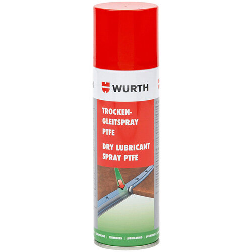 Wurth Dry Lubricant Spray PTFE - PTFE-SPR-300ML Ref. 0893550 Wurth Dry Lubricant Spray PTFE - PTFE-SPR-300ML Ref. 0893550
